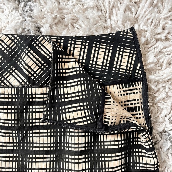 J. Crew Black & Tan Plaid Pencil Skirt - Picture 7 of 8